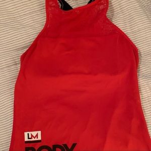 Reebok Les Mills Tank Red Cross back